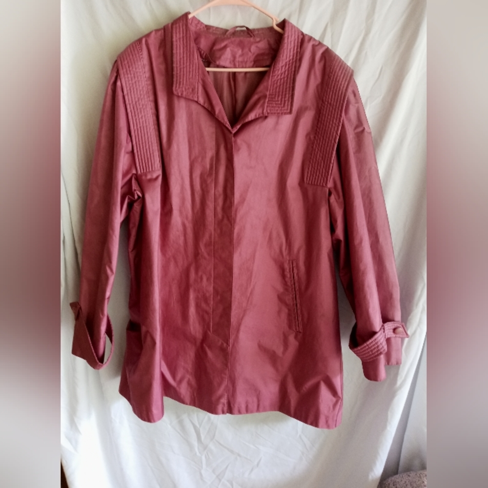 Vintage Pink Cambridge Raincoat Windbreaker